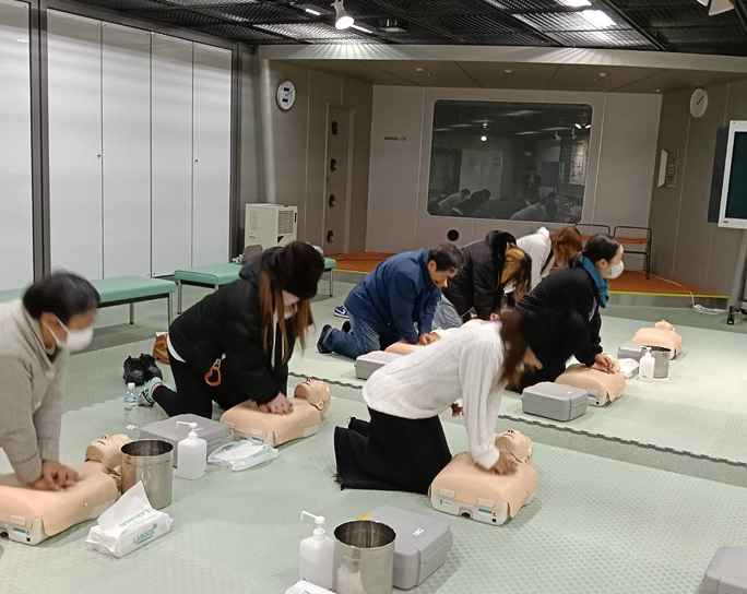 講習を受ける様子